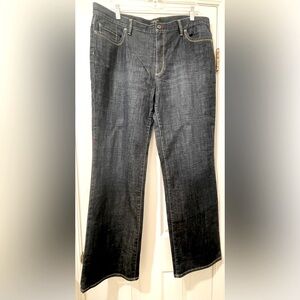 Jeans: Talbots Signature Bootcut Ladies SZ 16 Five Pocket Bluejeans. NWOT denim